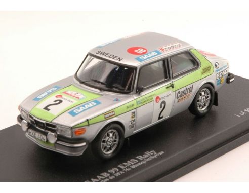 Trofeu TFMMNC038 SAAB 99 EMS RALLY N.2 WINNER BOUCLES DE SPA 1976 BLOMQVIST-SYLVAN 1:43 Modellino
