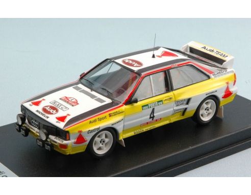 Trofeu TFRRAL43 AUDI QUATTRO N.4 6th PORTUGAL 1984 W.ROHRL-C.GEISTDORFER 1:43 Modellino