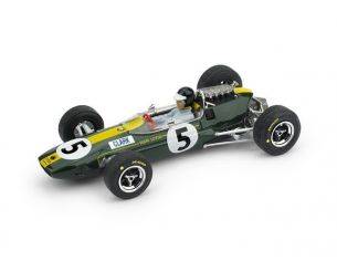 Brumm BM0590CH LOTUS 33 J.CLARK 1965 N.5 WINNER INGHILTERRA GP + PILOTA 1:43 Modellino