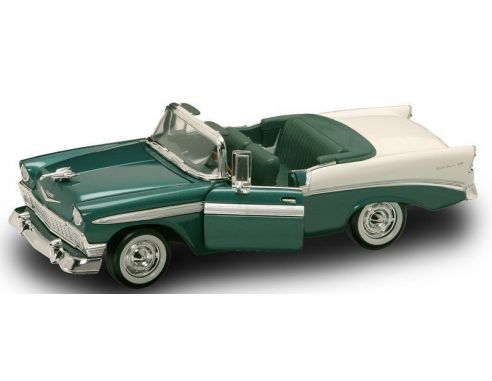 Yat Ming YM92128DG CHEVROLET BEL AIR 1956 DARK GREEN/WHITE 1:18 Modellino