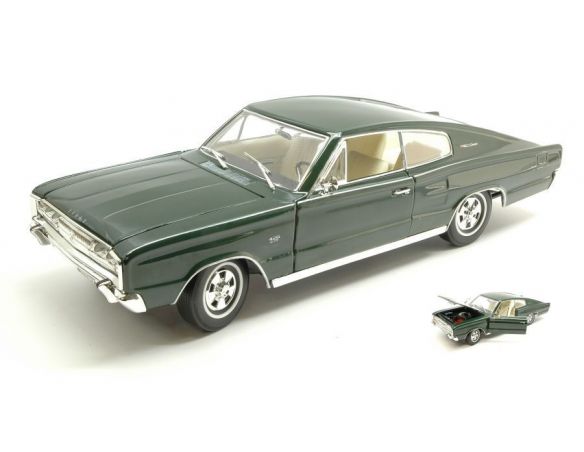 Yat Ming YM92638DG DODGE CHARGER 1966 DARK GREEN 1:18 Modellino