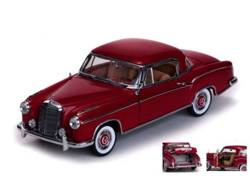 SunStar SS3563 MERCEDES 220 SE COUPE' 1958 RED 1:18 Modellino