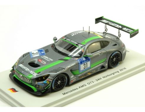 Spark Model SG250 MERCEDES GT3 N.31 24 H NURBURGRING 2016 BUHK-MUCKE-HOHENADEL 1:43 Modellino