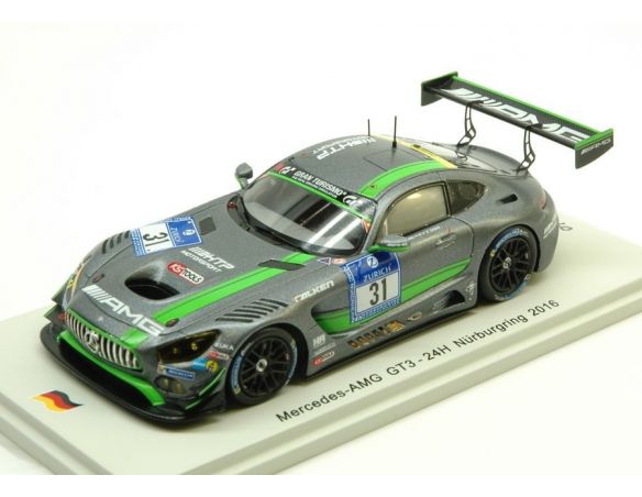 Spark Model SG250 MERCEDES GT3 N.31 24 H NURBURGRING 2016 BUHK-MUCKE-HOHENADEL 1:43 Modellino