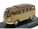 Yat Ming YM43209BN VW MICROBUS 1962 2 TONE BROWN 1:43 Modellino