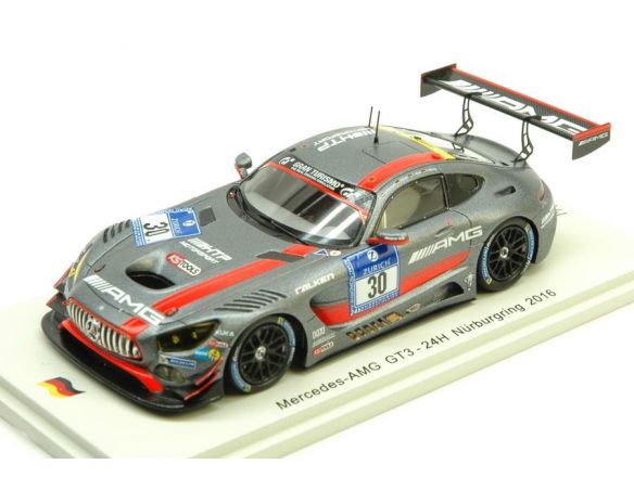 Spark Model SG247 MERCEDES GT3 N.30 24 H NURBURGRING 2016 BAUMANN-MUCKE-BUHK 1:43 Modellino