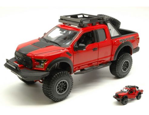 Maisto MI32521R FORD F-150 RAPTOR 2017 RED 1:24 Modellino