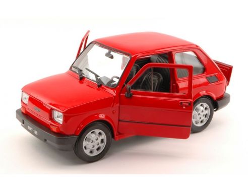 Welly WE4066R FIAT 126 1973 RED 1:24 Modellino