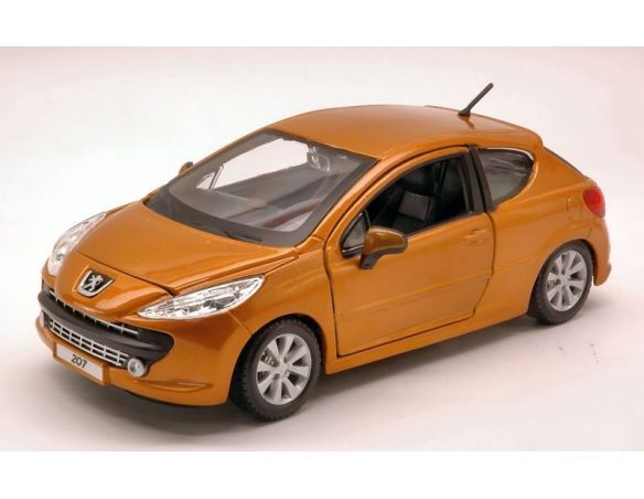 Bburago BU22102OC PEUGEOT 207 2006 OCHRE METALLIC 1:24 Modellino