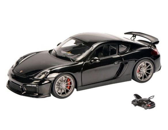 Schuco SH0401 PORSCHE CAYMAN GT4 2015 BLACK 1:18 Modellino
