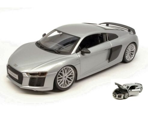 Maisto MI36213A AUDI R8 2015 SILVER 1:18 Modellino