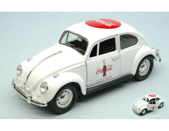Motorcity Classics MCC478966 VW BEETLE 1967 100 YEARS OF THE COCA COLA BOTTLE 1:24 Modellino
