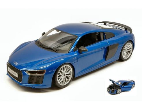 Maisto MI36213B AUDI R8 2015 METALLIC BLUE 1:18 Modellino