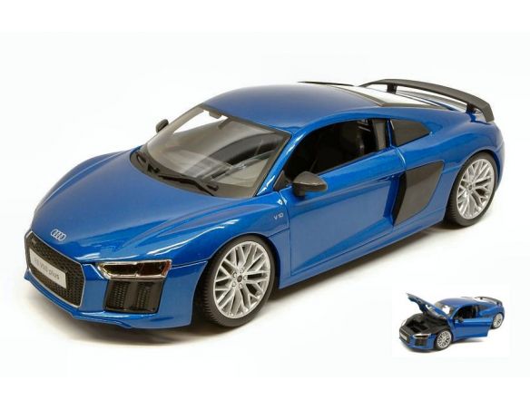 Maisto MI36213B AUDI R8 2015 METALLIC BLUE 1:18 Modellino