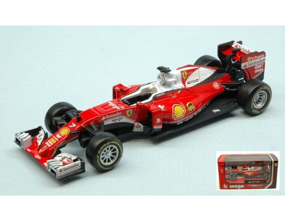 Bburago BU36803R FERRARI SF16H K.RAIKKONEN 2016 N.7 1:43 Modellino