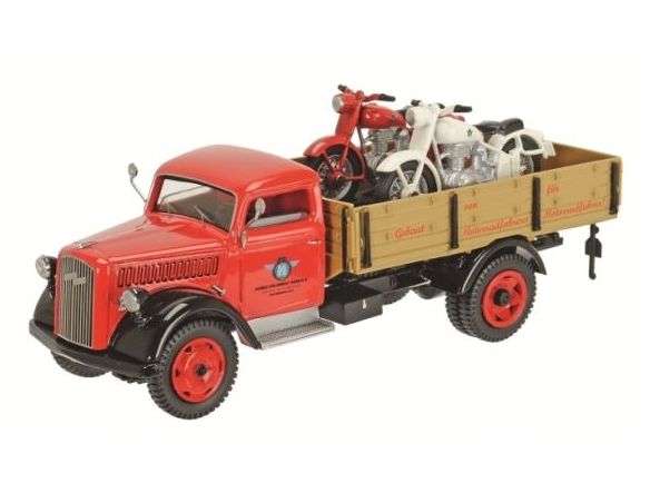Schuco SH3055 OPEL BLITZ PICK UP W/HOREX REGINA 1:43 Modellino
