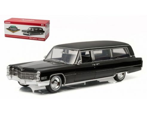 Greenlight GREEN18002 CADILLAC S&S LIMOUSINE 1966 BLACK 1:18 Modellino