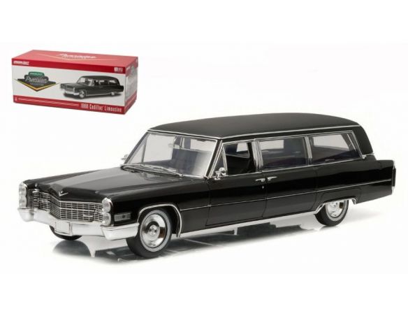 Greenlight GREEN18002 CADILLAC S&S LIMOUSINE 1966 BLACK 1:18 Modellino