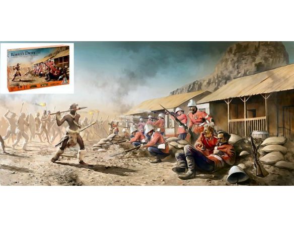 Italeri IT6114 BATTLE OF RORKE'S DRIFT (ANGLO-ZULU' WAR 22-23 JAN.1879)  KIT 1:72 Modellino