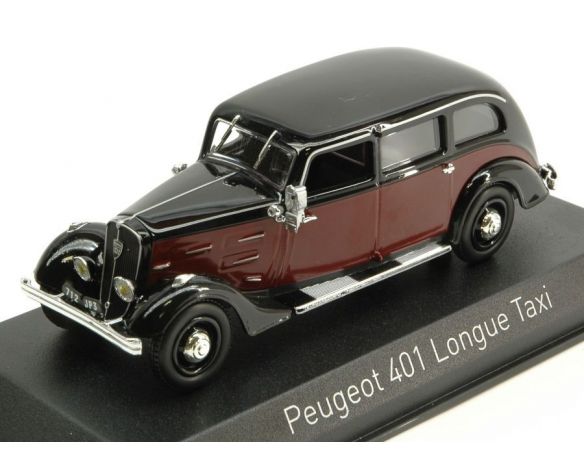 Norev NV474104 PEUGEOT 401 LONGUE TAXI 1935 DARK RED/BLACK 1:43 Modellino