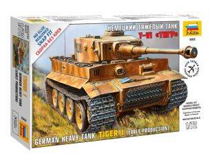 Zvezda 5002 GERMAN HEAVY TIGER I EARLY KIT 1:72 Modellino