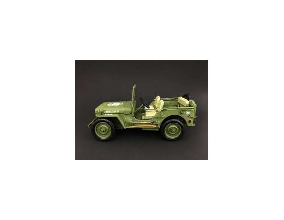 Triple 9 T9-1800142 JEEP WILLYS 1944 MILITARY POLICE GREEN 1:18 Modellino