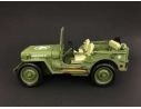 Triple 9 T9-1800142 JEEP WILLYS 1944 MILITARY POLICE GREEN 1:18 Modellino