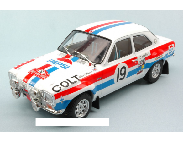 Triple 9 T9-1800131 FORD ESCORT RS1600 N.19 RETIRED MONTE CARLO 1972 T.MAKINEN-H.LIDDON 1:18 Modellino