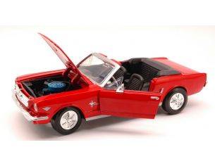 Motormax MTM73212RD FORD MUSTANG CONVERTIBLE 1964 RED 1:24 Modellino