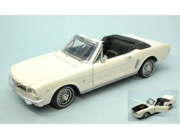 Motormax MTM73145CR FORD MUSTANG OPEN 1964 CREAM 1:18 Modellino