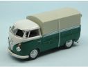 Cararama Motorama CA13400B VW T1 PICK UP CLOSED 1961 DARK GREEN/WHITE 1:43 Modellino