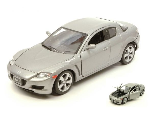 Motormax MTM73323SL MAZDA RX-8 2003 SILVER 1:24 Modellino