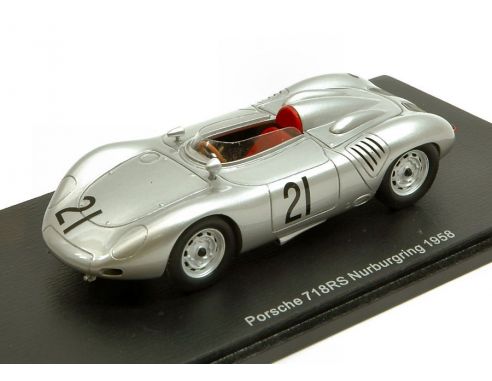 Spark Model S4852 PORSCHE 718 RS N.21 NURBURGRING 1958 E.BARTH 1:43 Modellino