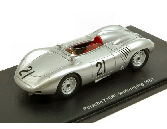 Spark Model S4852 PORSCHE 718 RS N.21 NURBURGRING 1958 E.BARTH 1:43 Modellino