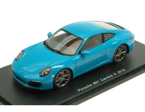 Spark Model S4937 PORSCHE 991 CARRERA S 2016 LIGHT BLUE 1:43 Modellino