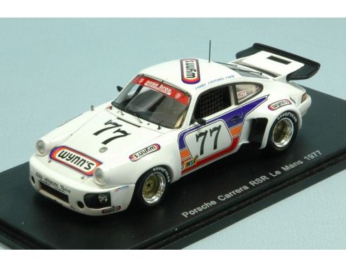Spark Model S4749 PORSCHE CARRERA RSR N.77 20th LM 1977 J.HOTCKIS-D.AASE-R.KIRBY 1:43 Modellino