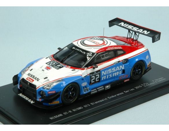 Ebbro EB45482 NISSAN GT-R N.22 BLANCPAIN ENDURANCE 2015 PLA-STRAUSS-PALETOU 1:43 Modellino