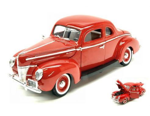 Motormax MTM73108RD FORD COUPE' 1940 RED 1:18 Modellino