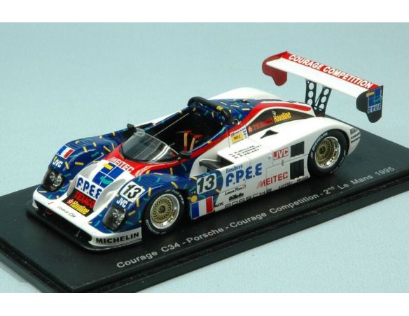Spark Model S4705 COURAGE C34 N.13 2nd LM 1995 B.WOLLEK-M.ANDRETTI-E.HELARY 1:43 Modellino