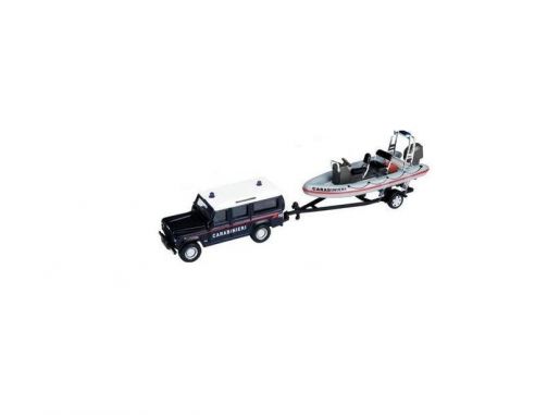 Bburago BU 32029 SET LAND ROVER + GOMMONE CARABINIERI 1:50 Modellino  Auto Stradali