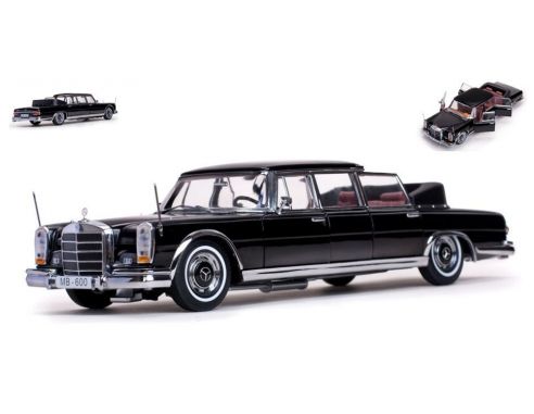 SunStar SS2302 MERCEDES 600 LANDAULET 1966 BLACK 1:18 Modellino