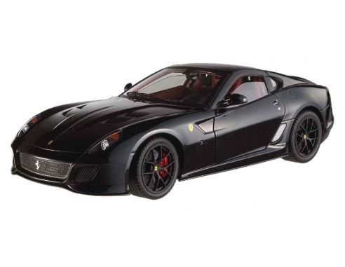 Mattel T6932 FERRARI 599 GTO 2010 BLACK 1/43 Modellino