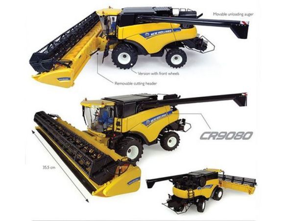 Universal Hobbies UH4986 MIETITREBBIA NEW HOLLAND CR9080 WITH FRONT WHEELS 1:32 Modellino