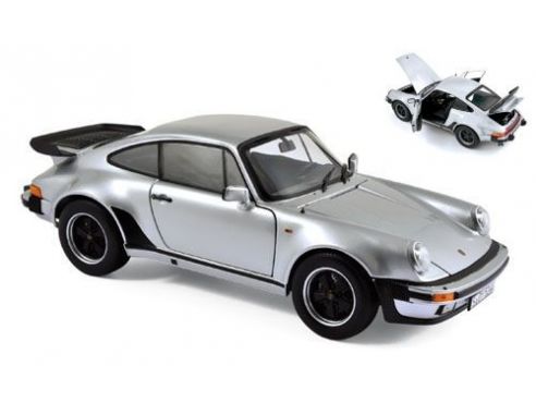 Norev NV187574 PORSCHE 911 TURBO 3,3L 1977 SILVER 1:18 Modellino