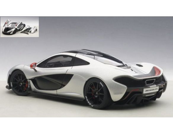 AUTOART AA76023 MC LAREN P1 2013-2015 ARGENTO 1:18 Modellino