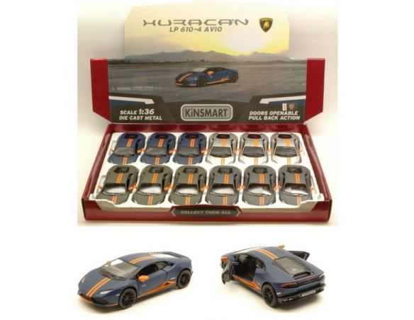 KINSMART KT5401D LAMBORGHINI HURACAN LP610-4 AVIO 1:36 Modellino