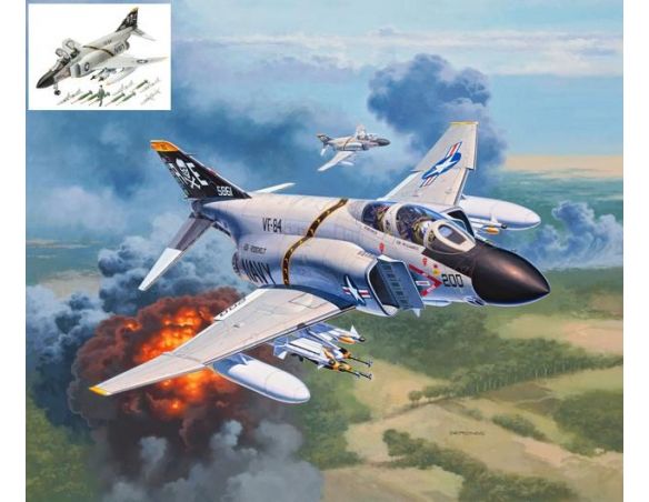 Revell RV03941 F-4J PHANTOM II KIT 1:72 Modellino