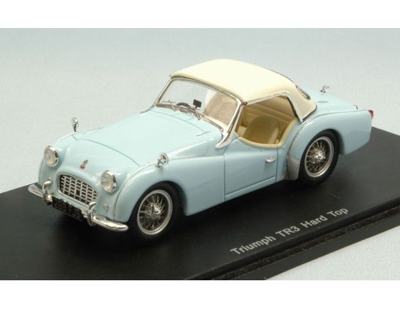 Spark Model S4946 TRIUMPH TR3 HARD TOP 1956 LIGHT BLUE 1:43 Modellino