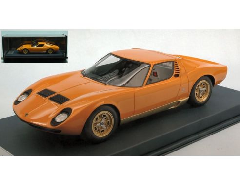 Looksmart LSMH01V LAMBORGHINI MIURA P400 GENEVA MOTORSHOW 1966 C/VETRINA 1:18 Modellino