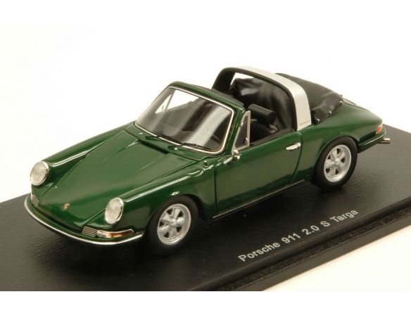 Spark Model S4464 PORSCHE 911 2.0 S TARGA 1967 DARK GREEN 1:43 Modellino